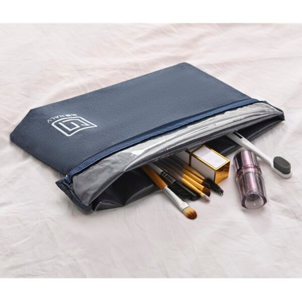 Flat-Mouth Waterproof Makeup Pouch - Image 3