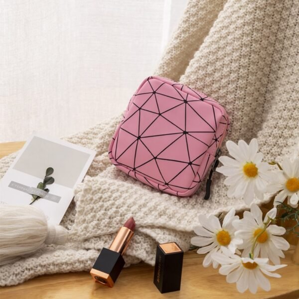 PU Geometric Pattern Sanitary Pad Pouch - Image 10