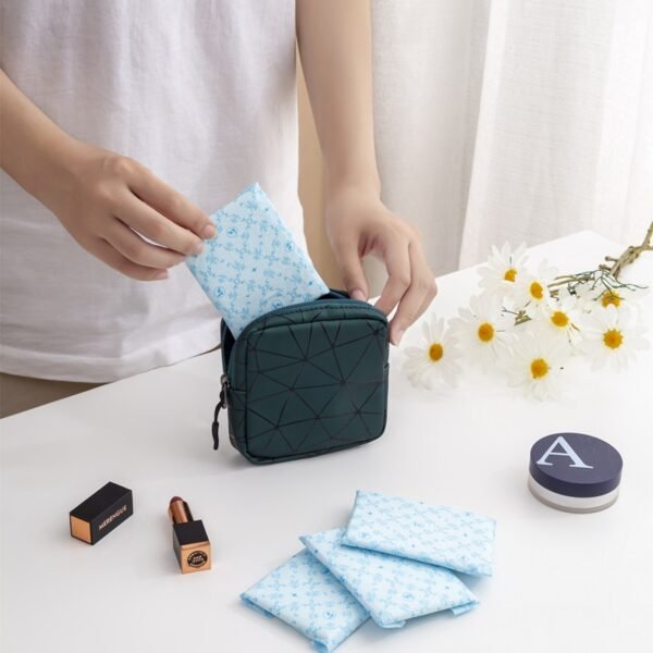 PU Geometric Pattern Sanitary Pad Pouch - Image 5