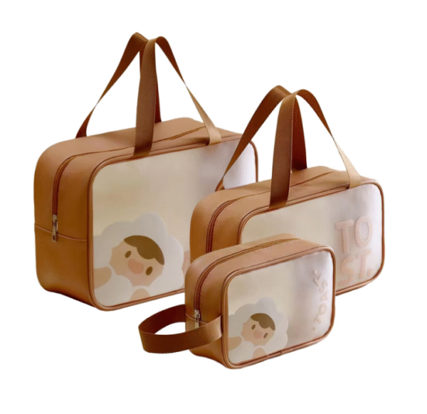 Cartoon-Printed PVC Waterproof Toiletry Bag - Image 10