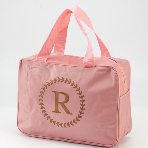 Letter-Printed Portable Toiletry Bag - Image 5