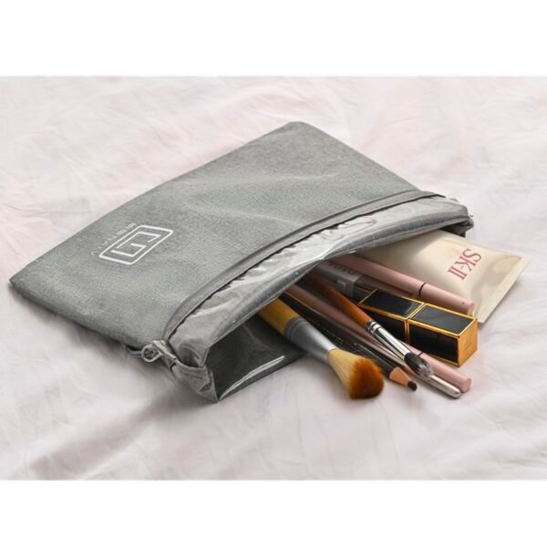 Flat-Mouth Waterproof Makeup Pouch - Image 2