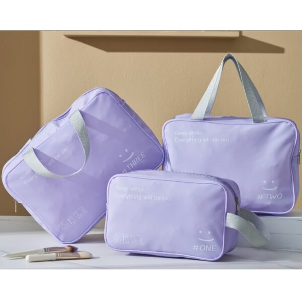 Macaron Color PVC Toiletry Bag - Image 7