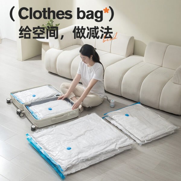 Hand Pump Vacuum Storage Bags Space Saver Bags Compression for Comforters and Blankets Sealer Clothes Storage - Image 2