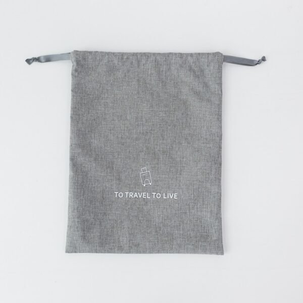 Cationic Fabric Drawstring Storage Bag - Ideal for Travel & Daily Organization - Image 3