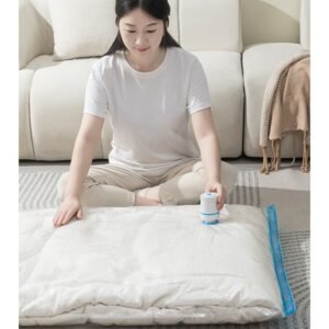 Hand Pump Vacuum Storage Bags Space Saver Bags Compression for Comforters and Blankets Sealer Clothes Storage