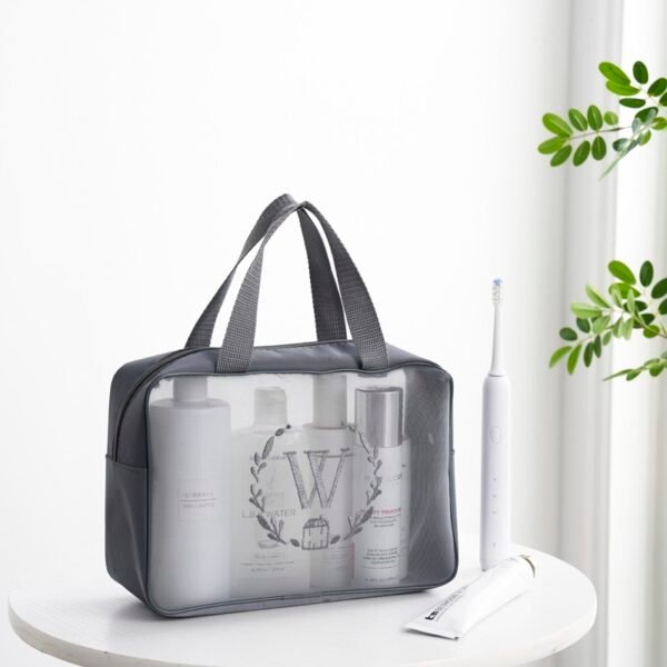 Mesh Fabric Travel Toiletry Bag - Image 2