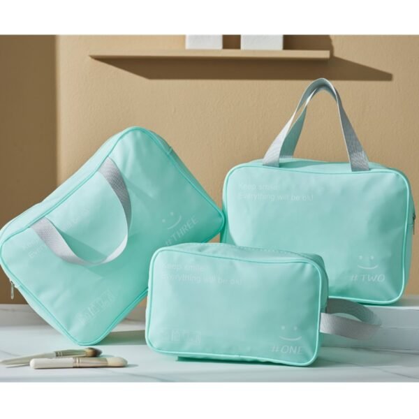 Macaron Color PVC Toiletry Bag - Image 5