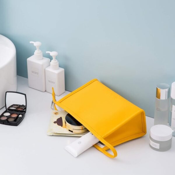 Candy Color PU Leather Cosmetic Bag Set of 3 - Image 8