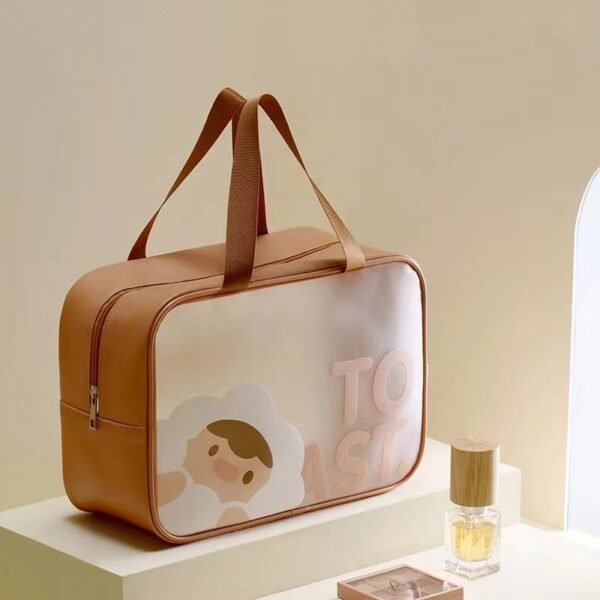 Cartoon-Printed PVC Waterproof Toiletry Bag - Image 7