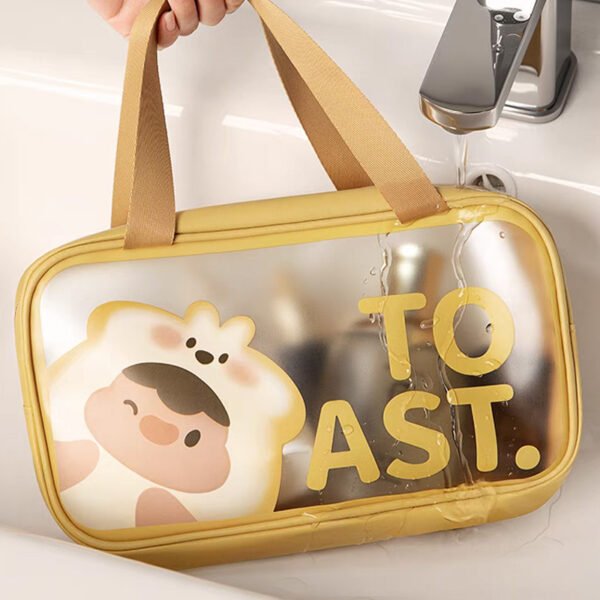 Cartoon-Printed PVC Waterproof Toiletry Bag - Image 3