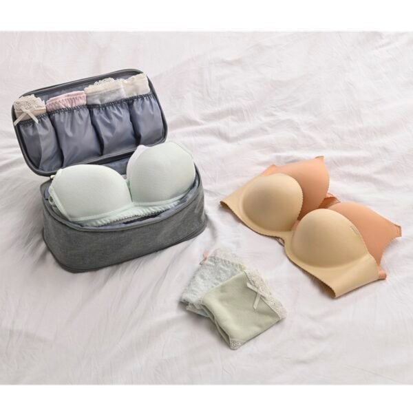 Cationic Fabric Double - Layer Travel Underwear Organizer: Keep Lingerie Tidy on the Go - Image 5