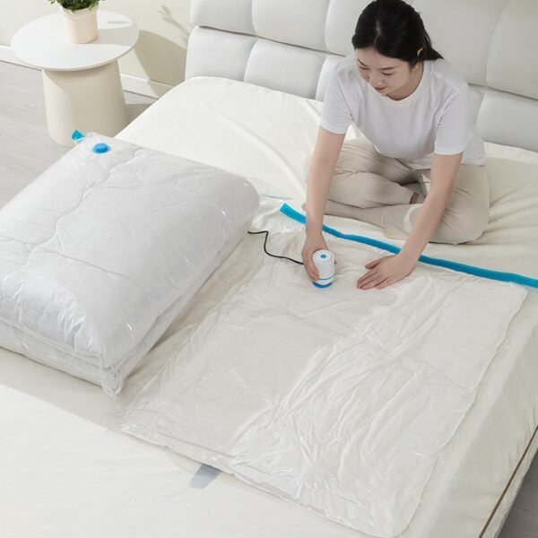 Hand Pump Vacuum Storage Bags Space Saver Bags Compression for Comforters and Blankets Sealer Clothes Storage - Image 6