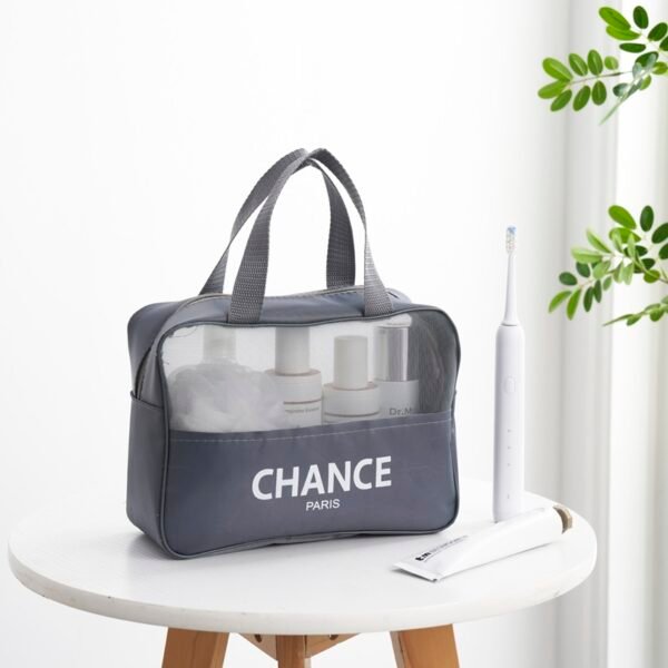Stylish Semi-Transparent Mesh Toiletry Bag - Image 2