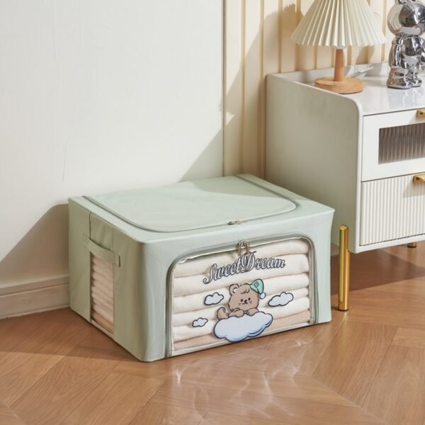 Steel Frame Fabric Clothes Storage Bins - Image 3