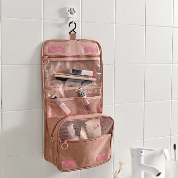 Hanging Travel Toiletry Bag Organizer with Hook - Image 4