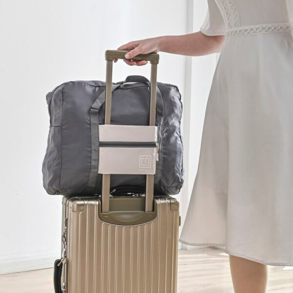 Foldable Oxford Cloth Travel Duffel Bag - Luggage Handle Attachable, Lightweight Portable Storage Tote for Trips - Image 3
