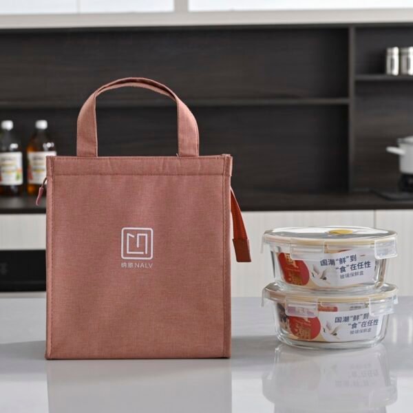 Premium Insulated Lunch Tote with Zipper - Image 2