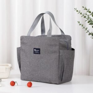 Reusable Leakproof Large Spacious Cooler Tote with Side Pockets
