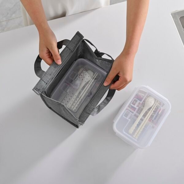 Premium Insulated Lunch Tote with Zipper - Image 6